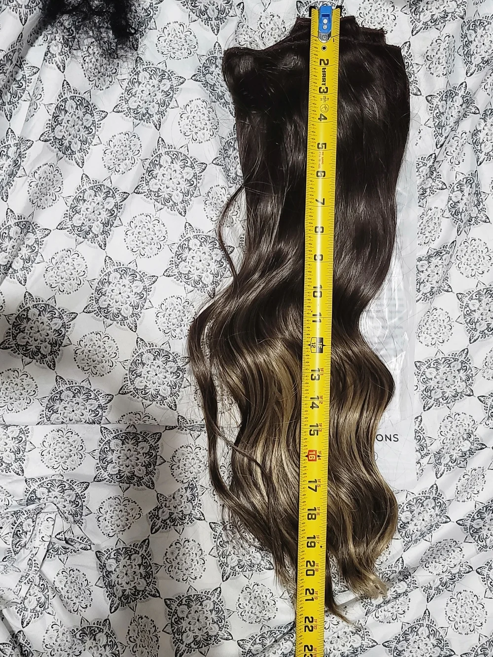 Dark Brown to Light Brown Ombre Clip-In Hair Extension - Women Hair